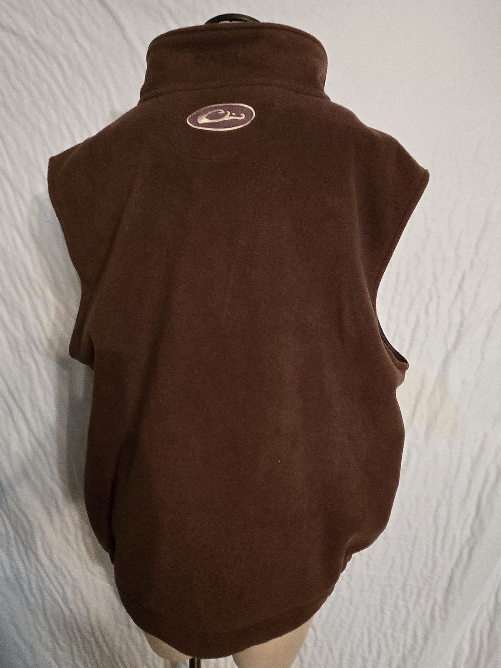 Drake Brown Fleece Vest - Sleeveless Layering Piece